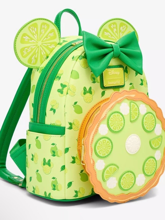 Loungefly Handbags - Loungefly Disney Minnie Mouse Key Lime Pie Lime Scented Mini Backpack — NWT